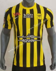 With Sponsor Version 2023-2024 Al Ittihad Saudi Home Yellow&Black Thailand Soccer Jersey AAA-416
