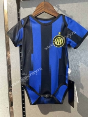 2023-2024 Inter Milan Home Blue&Black Baby Uniform