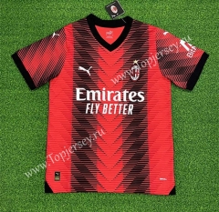 (S-4XL) 2023-2024 AC Milan Home Red&Black Thailand Soccer Jersey AAA-403