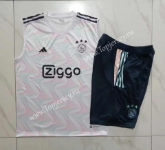2023-2024 Ajax White Thailand Soccer Vest Tracksuit -815