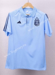(3 Stars) 2023-2024 Argentina Sky Blue Thailand Polo Shirt-2044