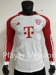 Player Version 2023-2024 Bayern München Home White LS Thailand Soccer Jersey AAA-4927