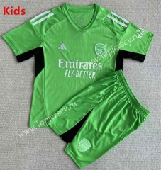 2023-2024 Arsenal Goalkeeper Green  Kids/Youth  Soccer Uniform-AY