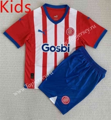 2023-2024 Girona FC Home Red Kid/Youth Soccer Uniform-AY