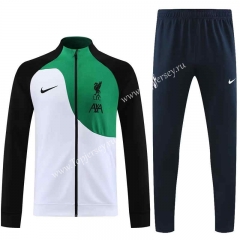 2023-2024 Liverpool White&Green Thailand Soccer Jacket Uniform-7411