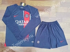 2023-2024 Paris SG Home Royal Blue LS Soccer Uniform-709