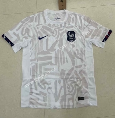 (S-4XL) 2023-2024 France Away White Thailand Soccer Jersey AAA-818