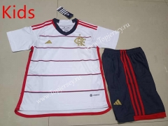 2023-2024 Flamengo Away White Kids/Youth Soccer Uniform-507