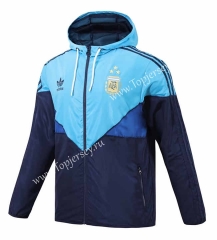 2023-2024 Argentina Blue Trench Coats With Hat-518