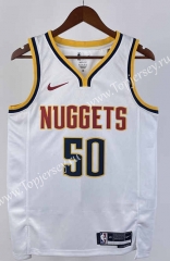 2023-2024 Denver Nuggets White #50 NBA Jersey-311