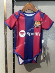 2023-2024 Barcelona Home Red&Blue Baby Soccer Uniform