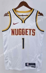 2023-2024 Denver Nuggets White #1 NBA Jersey-311