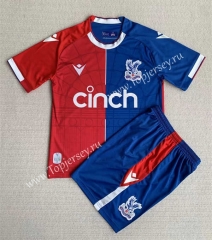 2023-2024 Crystal Palace Home Red&Blue Soccer Uniform-AY