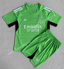 2023-2024 Real Madrid Goalkeeper Green Soccer Uniform-AY