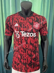 2023-2024 Manchester United Red Thailand Training Jersey AAA-305