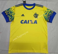 Retro Version 17-18 Flamengo 2nd Away Yellow Thailand Soccer Jersey AAA-817