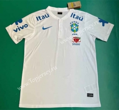 2023-2024 Brazil White Thailand Polo Shirt-817