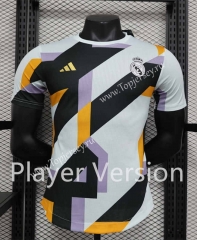 Player Version Real Madrid White&Black Training Soccer Jersey AAA-888