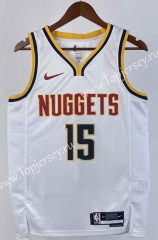 2023-2024 Denver Nuggets White #15 NBA Jersey-311
