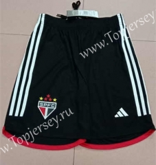 2023-2024 Sao Paulo Futebol Clube Away Black Thailand Soccer Shorts AAA-2886