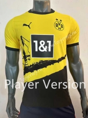 Player Version 2023-2024 Correct Version Borussia Dortmund Home Yellow Thailand Soccer Jersey AAA-518