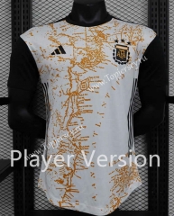 Player Version 2023-2024 Special Version Argentina White&Black Thailand Soccer Jersey AAA-888