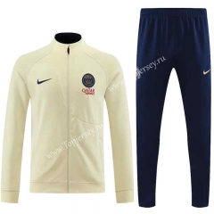2023-2024 Paris SG Beige Thailand Soccer Jacket Unifrom-7411