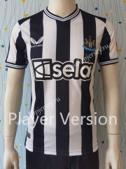 Player Version 2023-2024 Newcastle United Home Black&White Thailand Soccer Jersey AAA-807