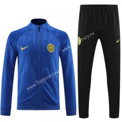 2023-2024 Inter Milan Camouflage Blue Thailand Soccer Jacket Uniform-7411