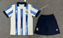 2023-2024 Real Sociedad Home Blue&White Soccer Uniform-6748
