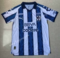 (S-4XL) 2023-2024 Correct Version Monterrey Home Blue&White Thailand Soccer Jersey AAA-422