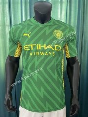 2023-2024 Manchester City Goalkeeper Green Thailand Soccer Jersey AAA-305