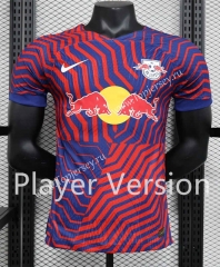 Player Version 2023-2024 RB Leipzig Away Red&Blue Thailand Soccer Jersey AAA-888