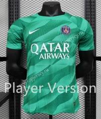 Player Version 2023-2024 Paris Goalkeeper Green Thailand Soccer Jersey AAA-888