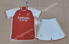 2023-2024 Arsenal Home Red Soccer Uniform-718