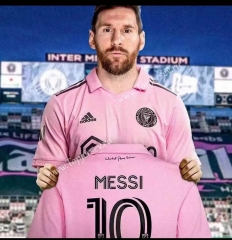 2023-2024 Inter Miami CF Home Pink (#10  Messi)Thailand Soccer Jersey AAA