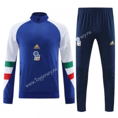 2023-2024 Italy Blue Thailand Soccer Tracksuit -7411