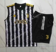 2023-2024 Juventus Black&White  Thailand Soccer Vest Tracksuit -815