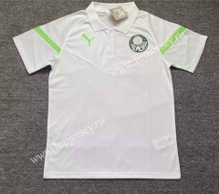2023-2024 SE Palmeiras White Thailand Polo Shirt-817