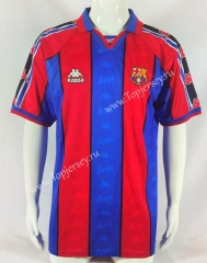 Retro Version 95-97 Barcelona Home Red&Blue Thailand Soccer Jersey AAA-503