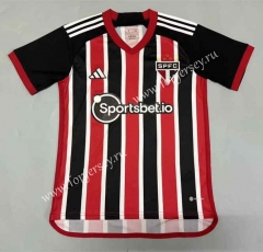 (S-4XL) 2023-2024 Sao Paulo Futebol Clube Home Red&Black Thailand Soccer Jersey AAA-908