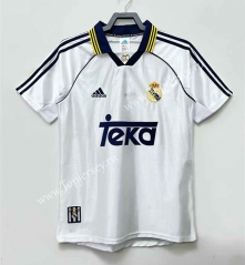 Retro Version 98-00 Real Madrid Home White Thailand Soccer Jersey AAA-811