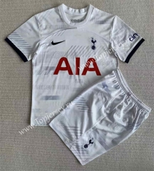 2023-2024 Tottenham Hotspur Home White Soccer Uniform-AY