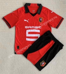 2023-2024 Stade Rennais Home Red Soccer Uniform-AY