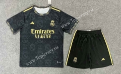 2023-2024 Real Madrid Black Soccer Uniform-6748