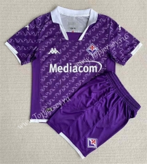 2023-2024 Fiorentina Home Purple Soccer Uniform-AY