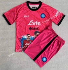 2023-2024 Champion Version Napoli NO.1 Pink Soccer Uniform-AY