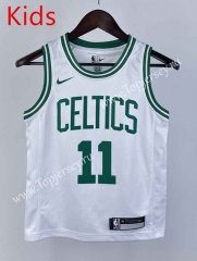 Boston Celtics White #11 Young Kids NBA Jersey-311