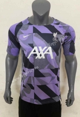 2023-2024 Liverpool Purple&Black Thailand Training Soccer Jersey AAA-416