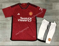 2023-2024 Manchester United Home Red Soccer Uniform